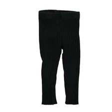Play x Play Black Ribbed Legging Bottoms 12-18 Months Toddler Pants