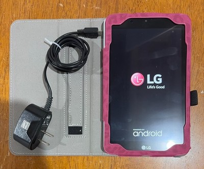 Working LG-LK430 Tablet Gray 8GB Case AC Adapter Reset Sprint Spark Bundle