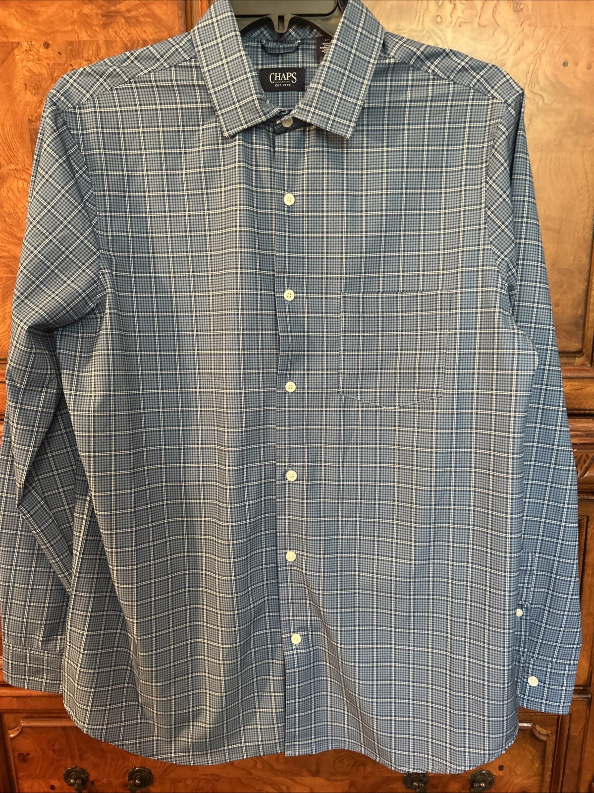 CHAPS  Men’s Performance Button Down L/S Shirt La… - image 1