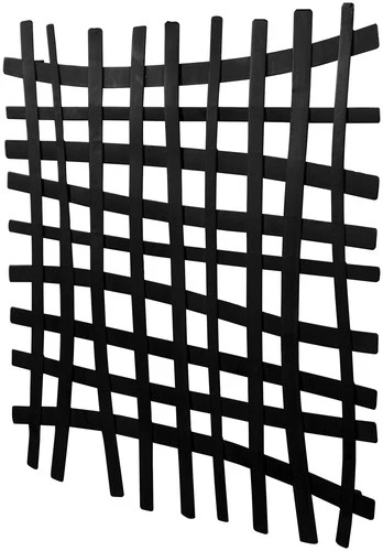 Uttermost 04293 Gridlines 24" x 24" Frameless Decorative Panel - Black - Picture 1 of 5