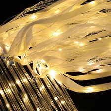 50 Pcs Wedding Wands Ribbon Streamers with 3 Colorful Flashing Modes, Light u...