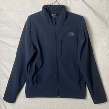 The North Face Men's Blue Apex Bionic 2 Softshell Jacket Windproof Size M Tall