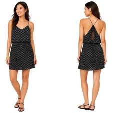 *NWT* LOFT Geometric Print Sundress Womens Small Black White Racerback