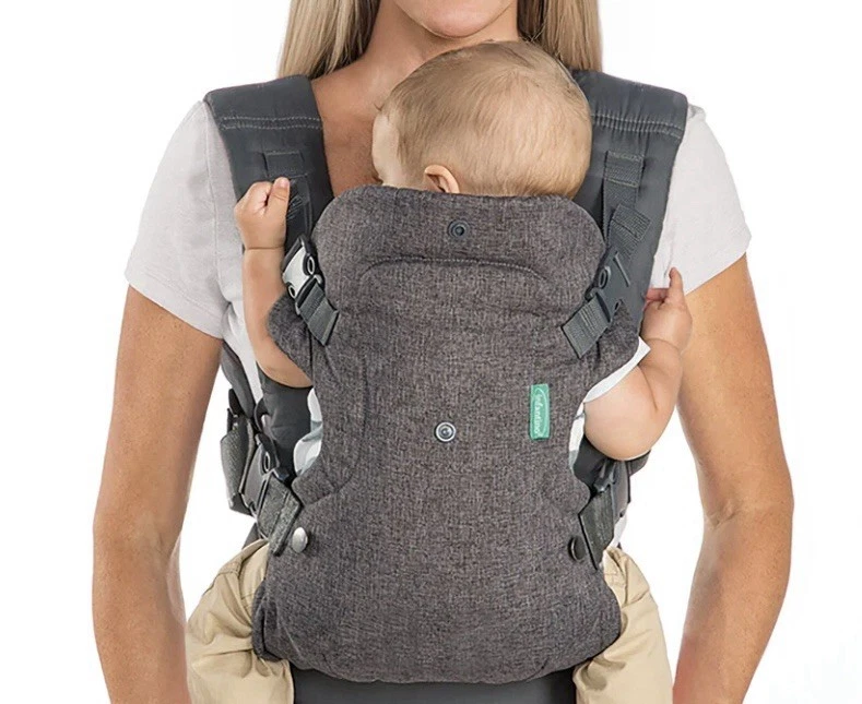 Infantino 4 In 1 Convertible Baby Carrier Gray 8-32 Lbs Newborn Toddler NEW