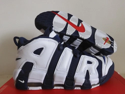 Nike Air More Uptempo 96 Olympic 2024 White-Gold-Red-Mid Navy Sz 10 [FQ8182-100]