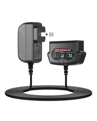 AVID POWER 20V Max Lithium Ion Battery Charger, Only Compatible with Black 