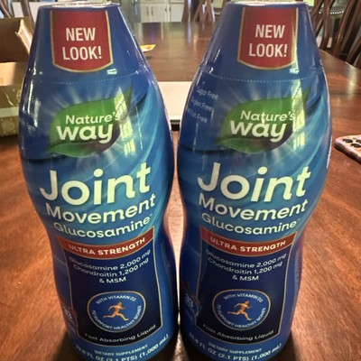Nature's Way Joint Movement Glucosamine Ultra Strength, 33.8 Oz Sealed Lot of 2