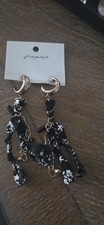Free People Earrings Brand New Black And Whit...