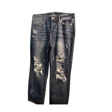 Judy Blue Los Angeles Distressed Skinny Jeans Dark Wash Denim Size 11/30