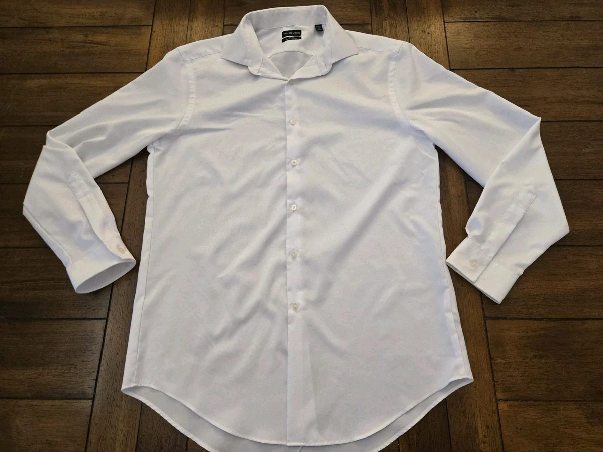 Van Heusen White Slim Dress Shirts for Men for sale | eBay
