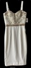 Dress the Population Silvia Ivory/Gold Sequence Sz M Evening Dress Formal NWT — photo 1
