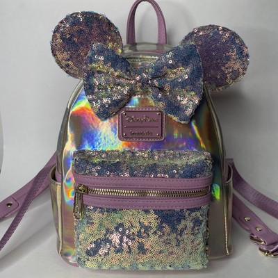 WDW 50th Anniversary EARidescent Pink Sequin Ears Loungefly 