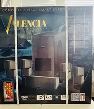 Valencia Home Theater 7.1 Channel Wireless Speaker System 2600W RMS Black
