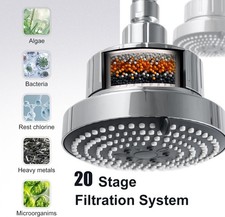 Original Modified HIGH FLOW SHOWER HEAD 14 GPM Soft High Pressure Acrylonitr