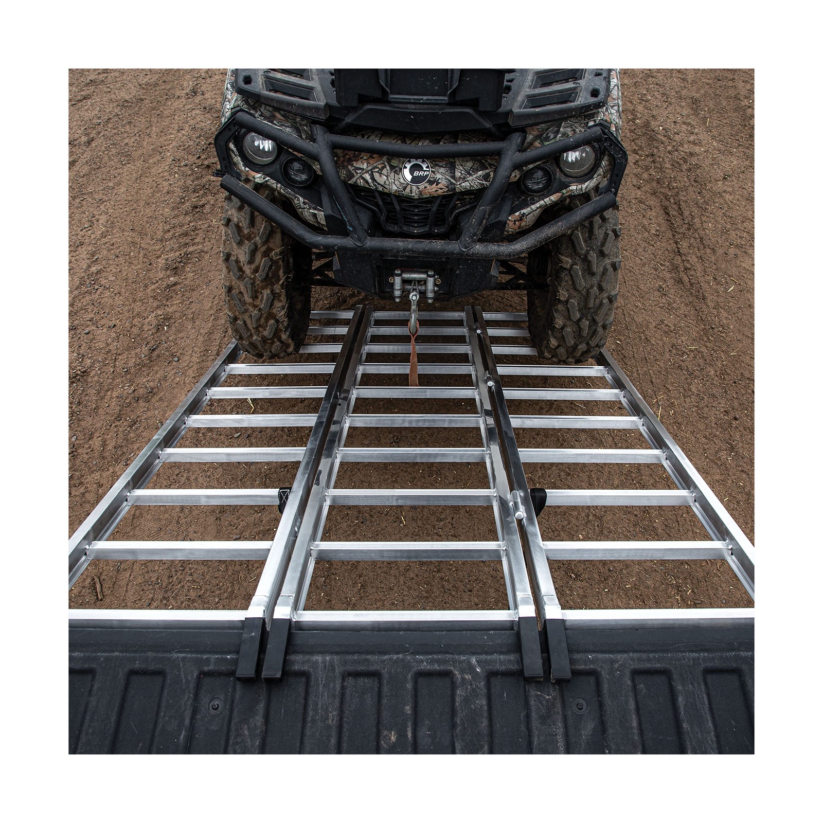 Yutrax 78-inch Tri-Fold XL Aluminum Truck, UTV/ATV Loading Ramps - 1750lb Cap...