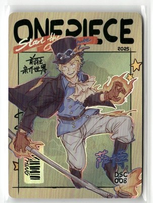 SABO DSC DSC-008 START THE GREAT ROUTE HOLO One Piece Collectible Card