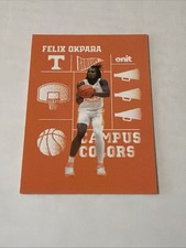2026 ONIT Tennessee Volunteers BASKETBALL card FELIX OKPARA Campus Colors Orange
