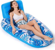 Inflatable Pool Float Adult - Pool Floaties Lounger Floats Raft Floating Chair