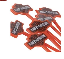 Harley-Davidson® Nostalgic Bar & Shield Stir Sticks, Set of 25, Orange HDL-18541
