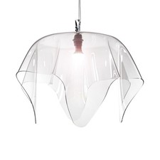 iPLEX Design - Drappeggi Lampadario Big Trasparente in plexiglass 70x70x40h cm