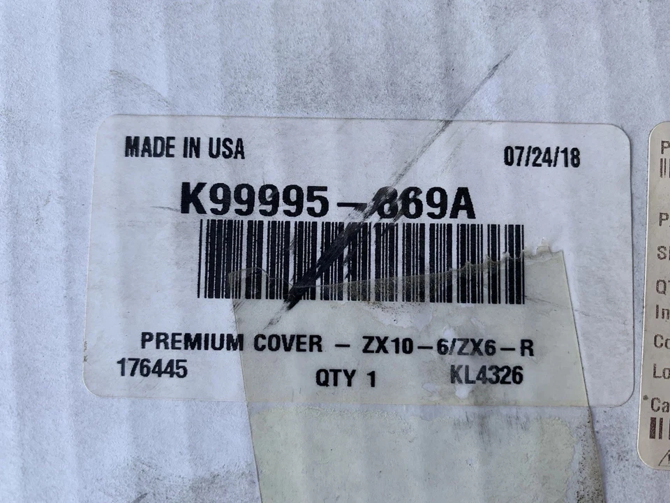 NEW 2005-2025 GENUINE KAWASAKI PREMIUM MOTORCYCLE COVER K99995-869A MANY MODELS - Image 2 of 4