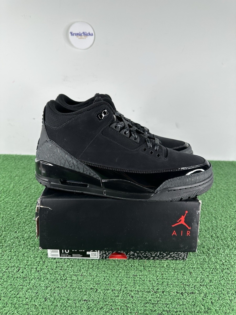 Size 10 - Air Jordan 3 Retro 2025 Black Cat - New | eBay