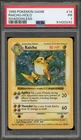 Pokemon Raichu Base Set Shadowless Holo Rare #14 PSA 1
