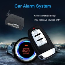 DC 12V PKE Car Alarm System Keyless entry Push button Engine Start Remote Key