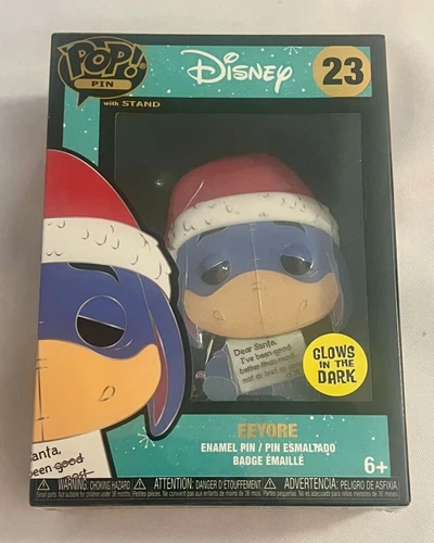 Funko Pop! Pin Holiday Eeyore (Glow) Disney Winnie the Pooh #23 New/Sealed
