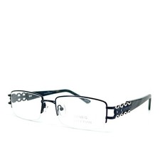 Nutmeg Collection Eyeglasses NM231 Black Rectangular Half Rim Frames 51[]18 135