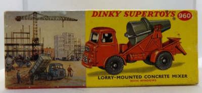 Dinky Toys Lorry-Mounted Concrete Mixer #960 Vintage w/Box Diecast