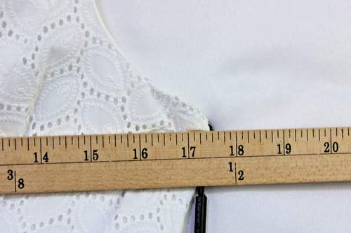 NWT Calvin Klein Eyelet Sleeveless Fit And Flare Dress Size 6 White Fit & Flare - Picture 5 of 11