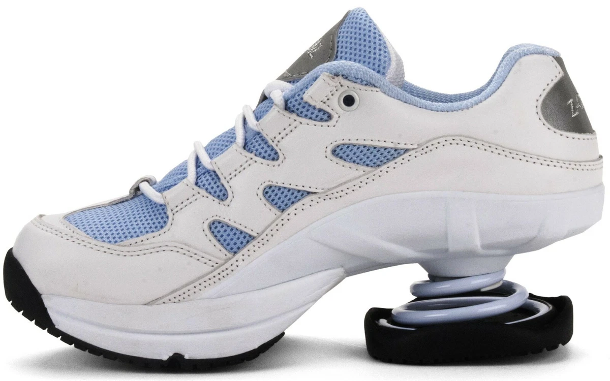 Z Coil Freedom WOMEN S WHITE SKY LEATHER MESH WALK RUN WORK SHOE SIZE 7