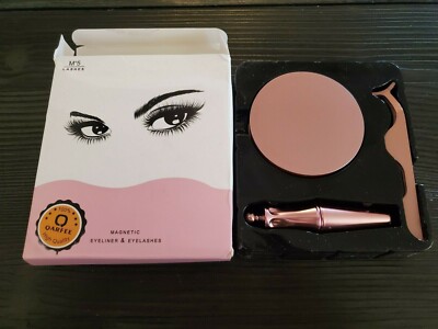 Upgraded Magnetic Eyelashes and Magnetic Eyeliner,3D Waterproof Natural Look Mag