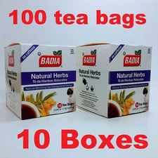 Badia - Natural Herbs Slimming/Slim Tea - Lose Weight Detox(10 Pack)100 tea bags