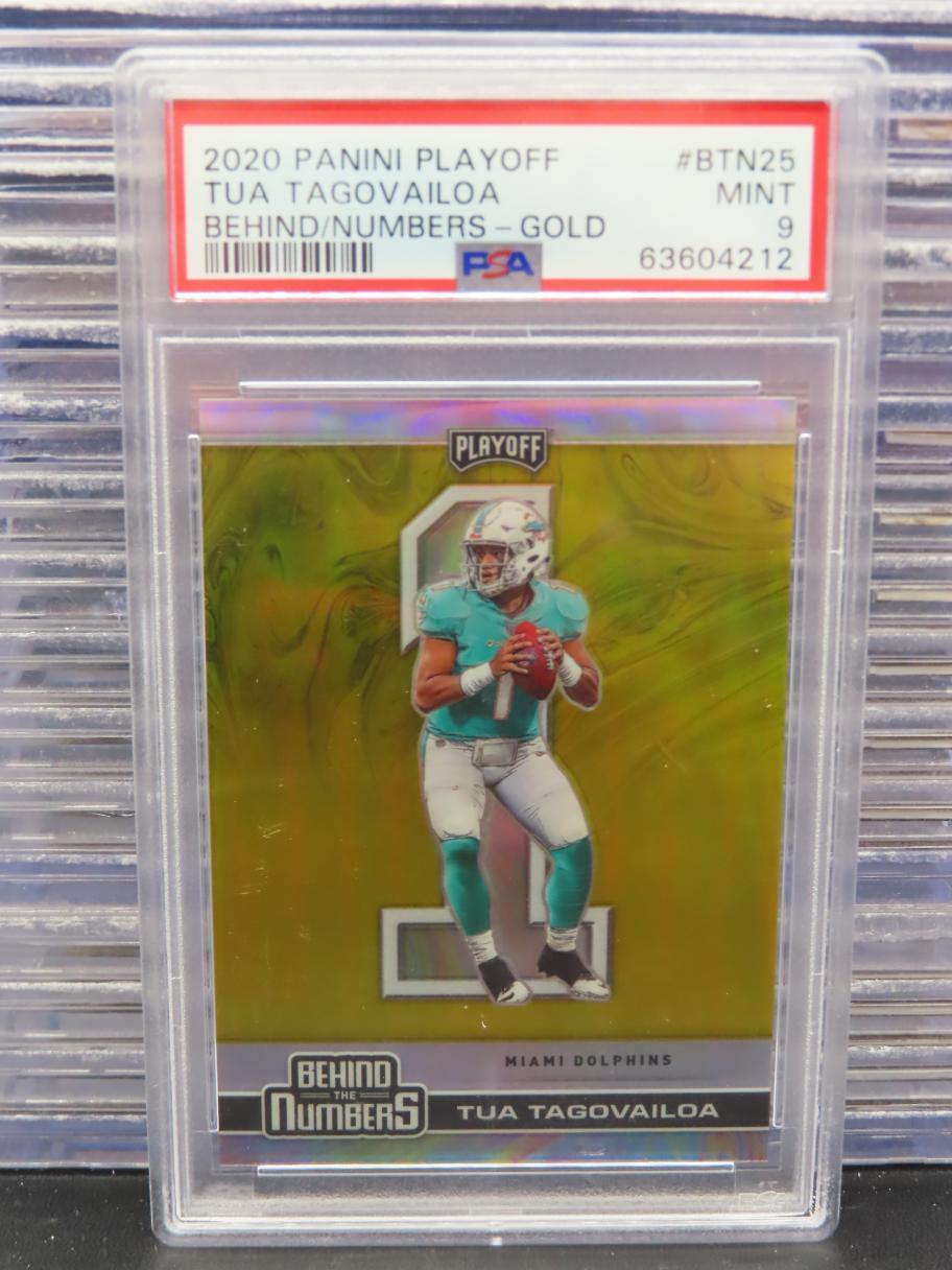 Tua Tagovailoa Panini Playoff Behind the Numbers #BTN25 Gold
