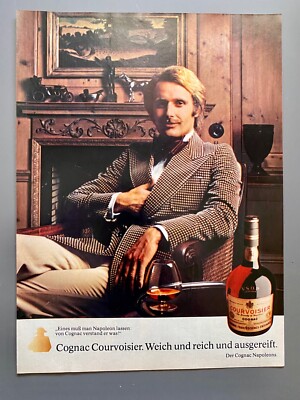 Cognac Courvoisier Napoleon Original 1974 Vintage Advert Werbung Reklame