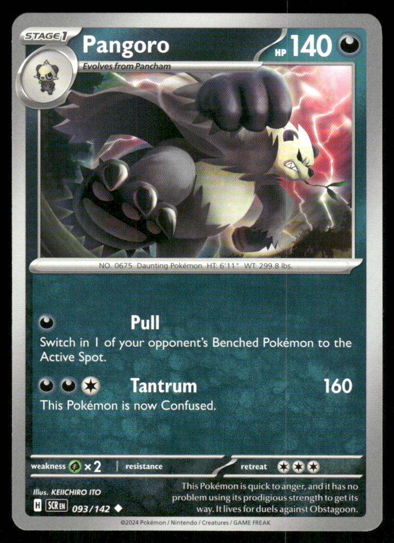 nahoron✨ SV07: Stellar Crown #093/142 Pangoro | eBay