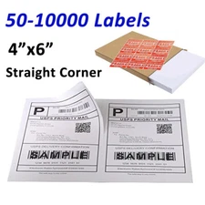 10000 8.5x5.5 Half Sheet Direct Thermal Shipping Address Labels For Laser Inkjet