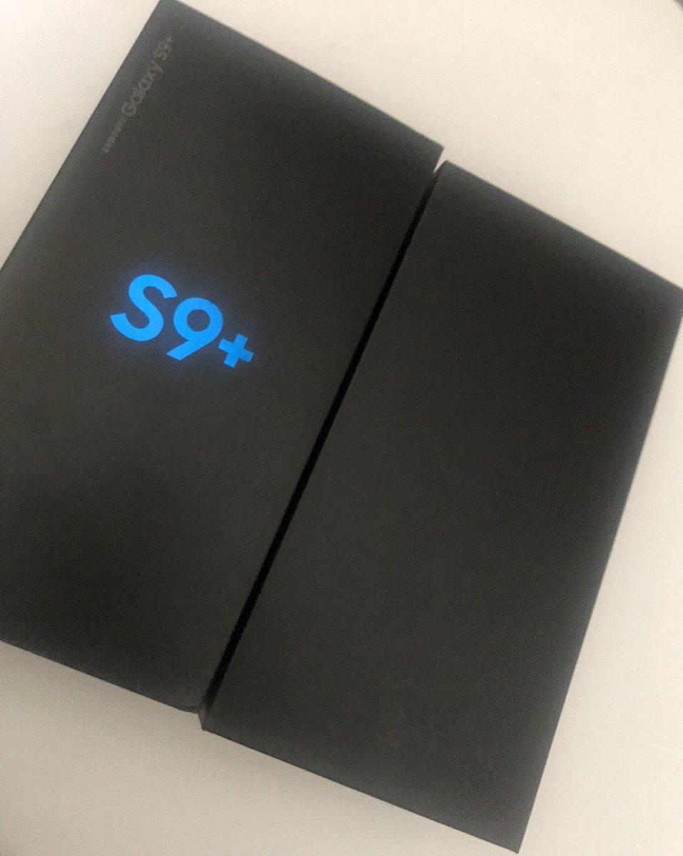 SAMSUNG GALAXY S9+ Black PHONE BOX & Parts ONLY no phone | eBay