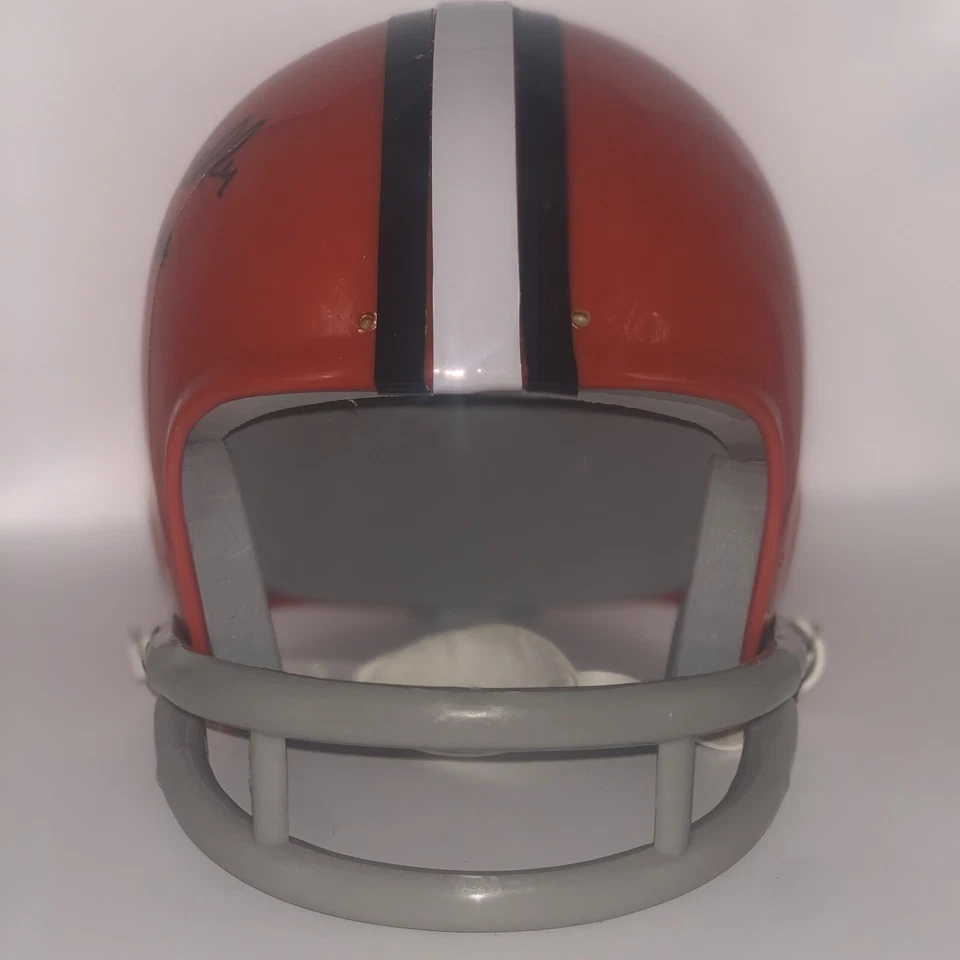 Mini Casco Tristar Autografiado "HOF 94" Insc Cleveland Browns 🔥 Foto 4 de 4