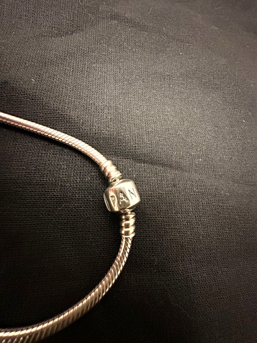 Pandora Moments Snake Chain Slider Bracelet (599652C01-2) Rare - Picture 5 of 6