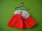 Vintage Barbie CLONE of SEARS EXCLUSIVE #9663 ORANGE SHORT CAPE FAUX FUR COLLAR