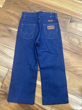 Vintage Deadstock 1970s Wrangler USA Girls BOYS Size 7 Slim Boot Jeans NWOT