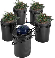 Hydroponic Grow Kit RDWC System 5 Gal Buckets...