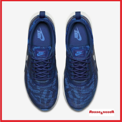 Scarpe NIKE AIR Max Thea Blu da Donna Ragazza da Ginnastica Bianche running  | eBay