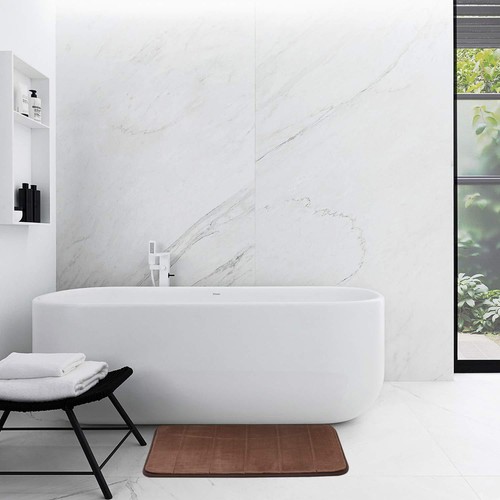 Set tappetino bagno memory foam piccolo/grande antiscivolo piedistallo wc doccia bagno - Foto 39 di 44