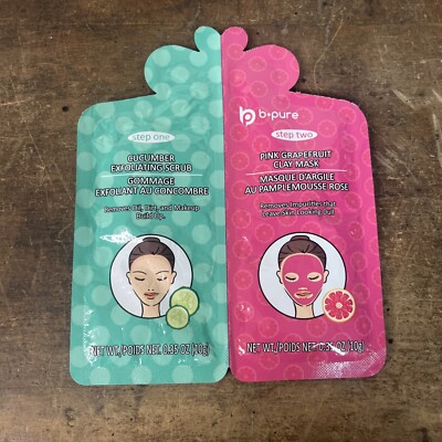 2 Step B Pure Exfoliating Scrub & Clay Mask