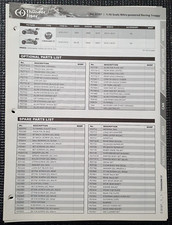 Thunder Tiger 1/10 Nitro Racing Buggy. Tomahawk ST Parts List & diagram sheets
