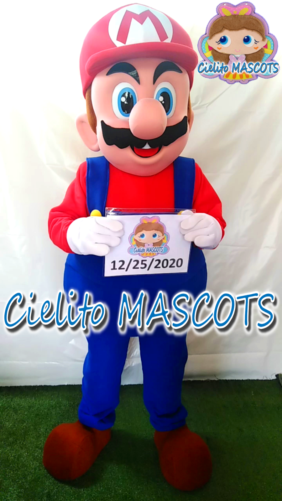 Mario Bros Mascot Costume Mascotte cosplay botarga halloween Cielito MASCOTS